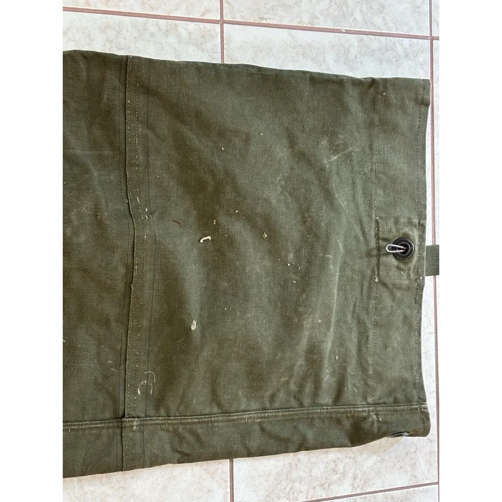 Vietnam US Military Heavy Duty Duck Cotton Canvas Duffle Bag Vintage Olive Drab